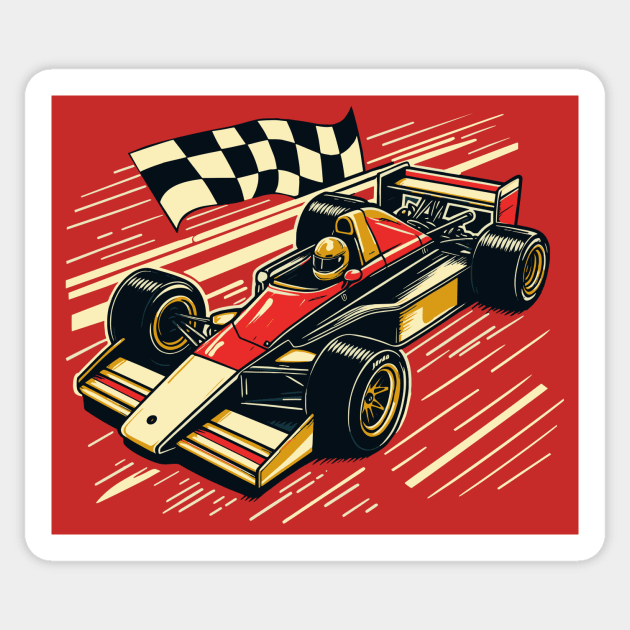 formula 1 racing car Sticker by Mpd Art